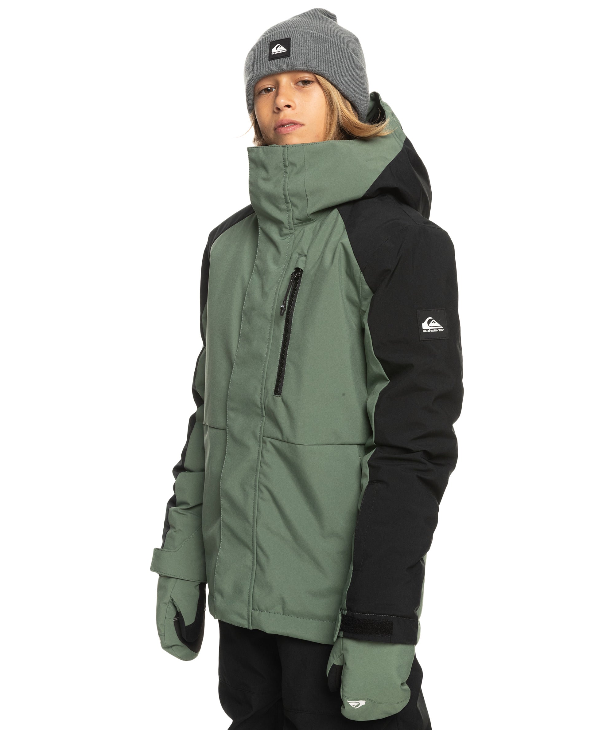 Quiksilver グリーンジャケット Mサイズ 10K防水 Quiksilver Mission Solid Youth Jacket– 88 Gear