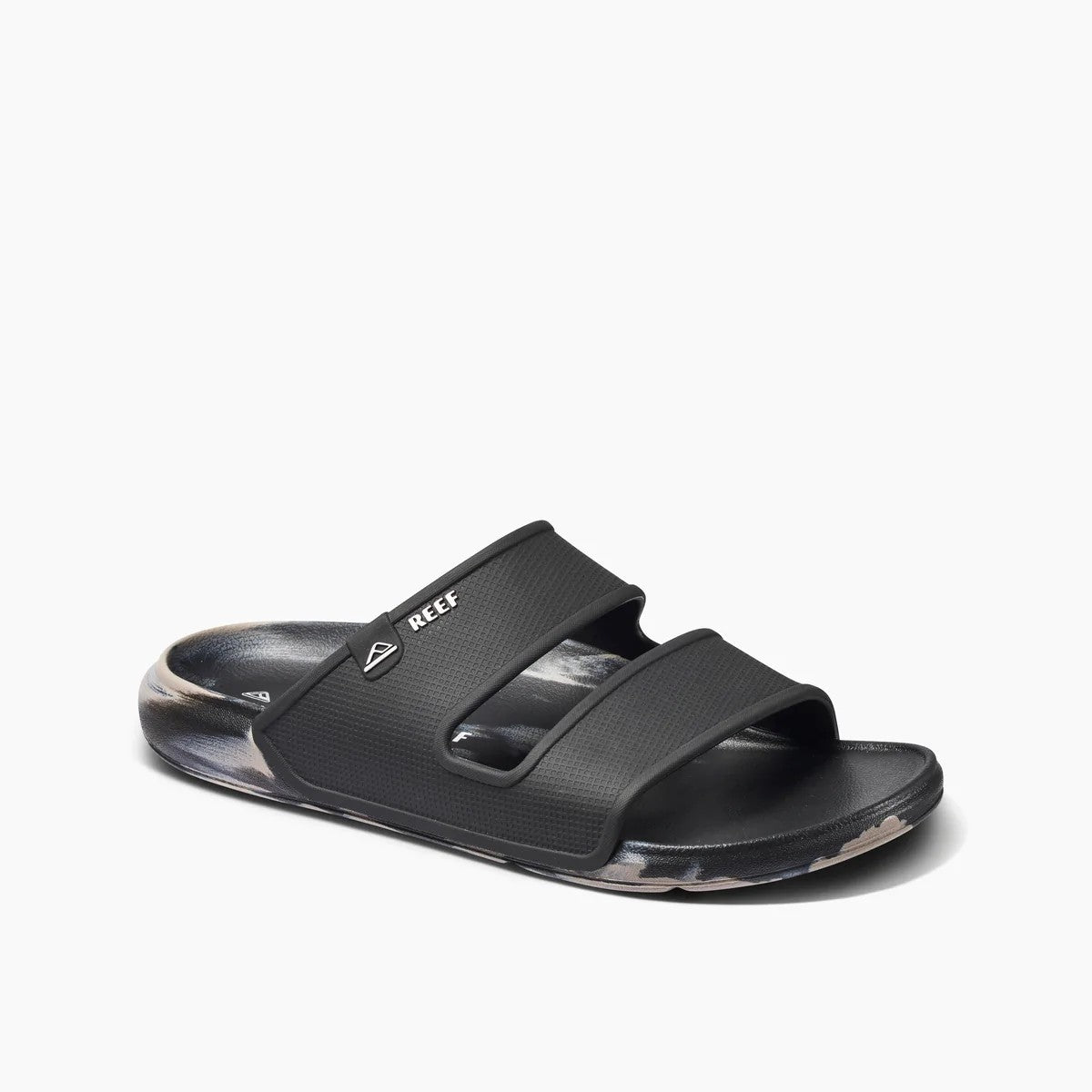 Reef Men’s Oasis Double Up Black Dual-Strap Slide Sandals Men main image 4