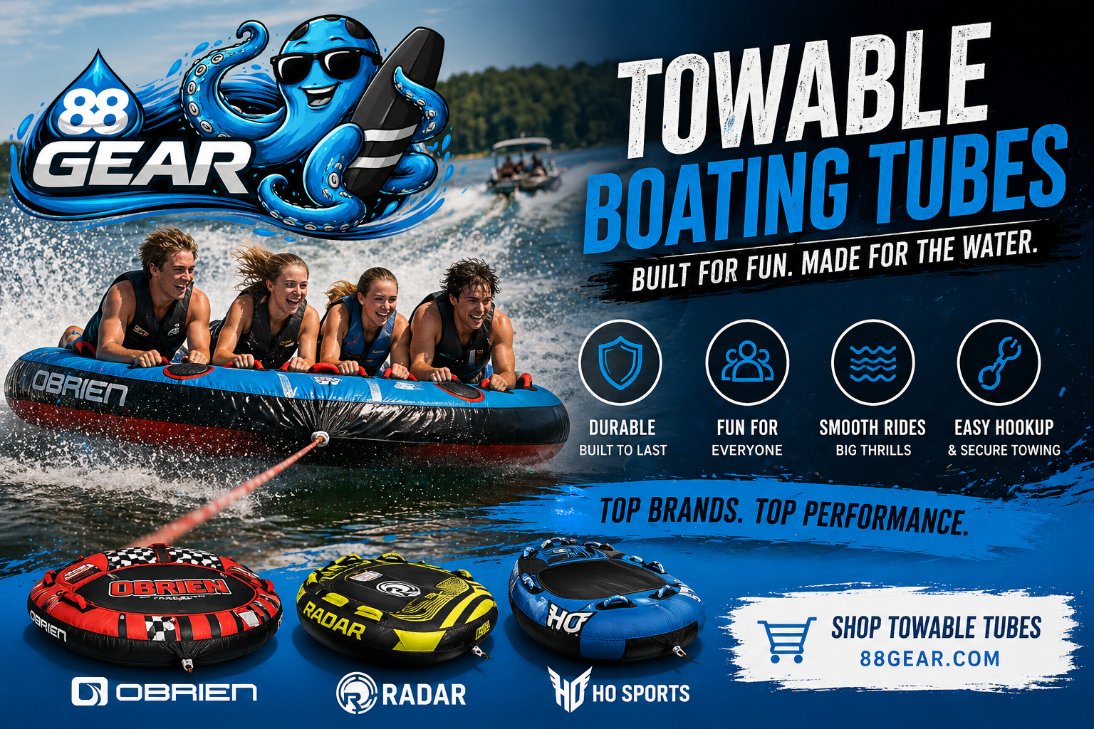 Towable Tubes for Boating at 88 Gear