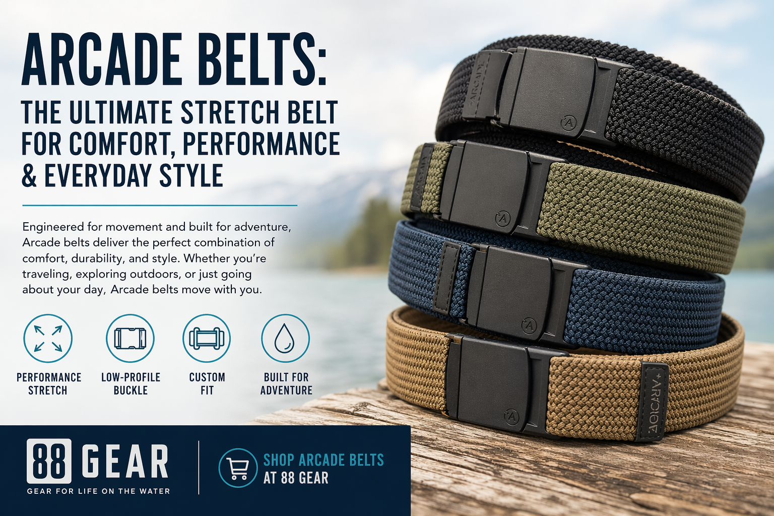 Arcade belts percect for Travel and Outdoor