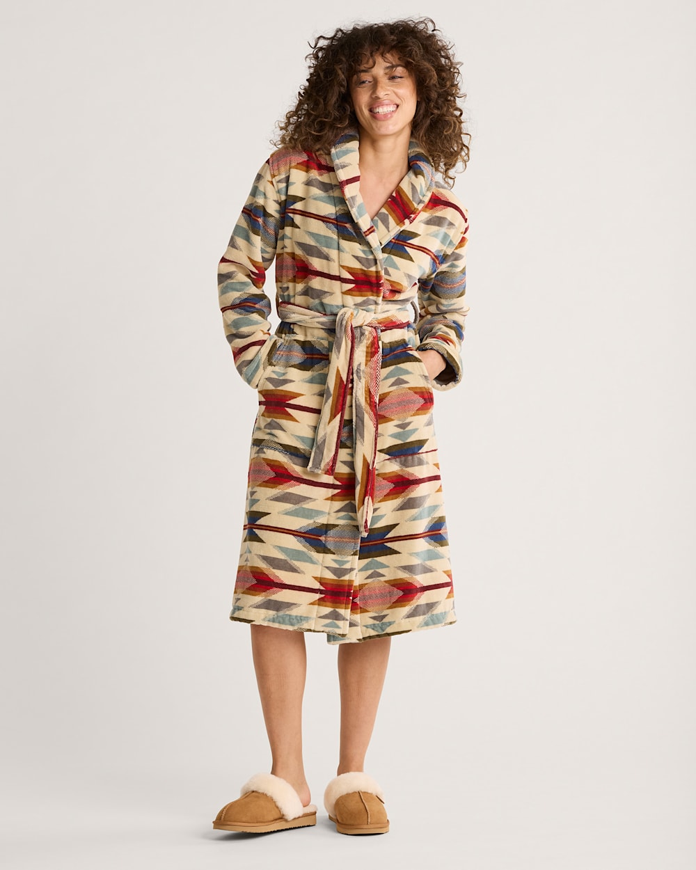Pendleton Women's Wyeth Trail Cotton Terry Velour Robe