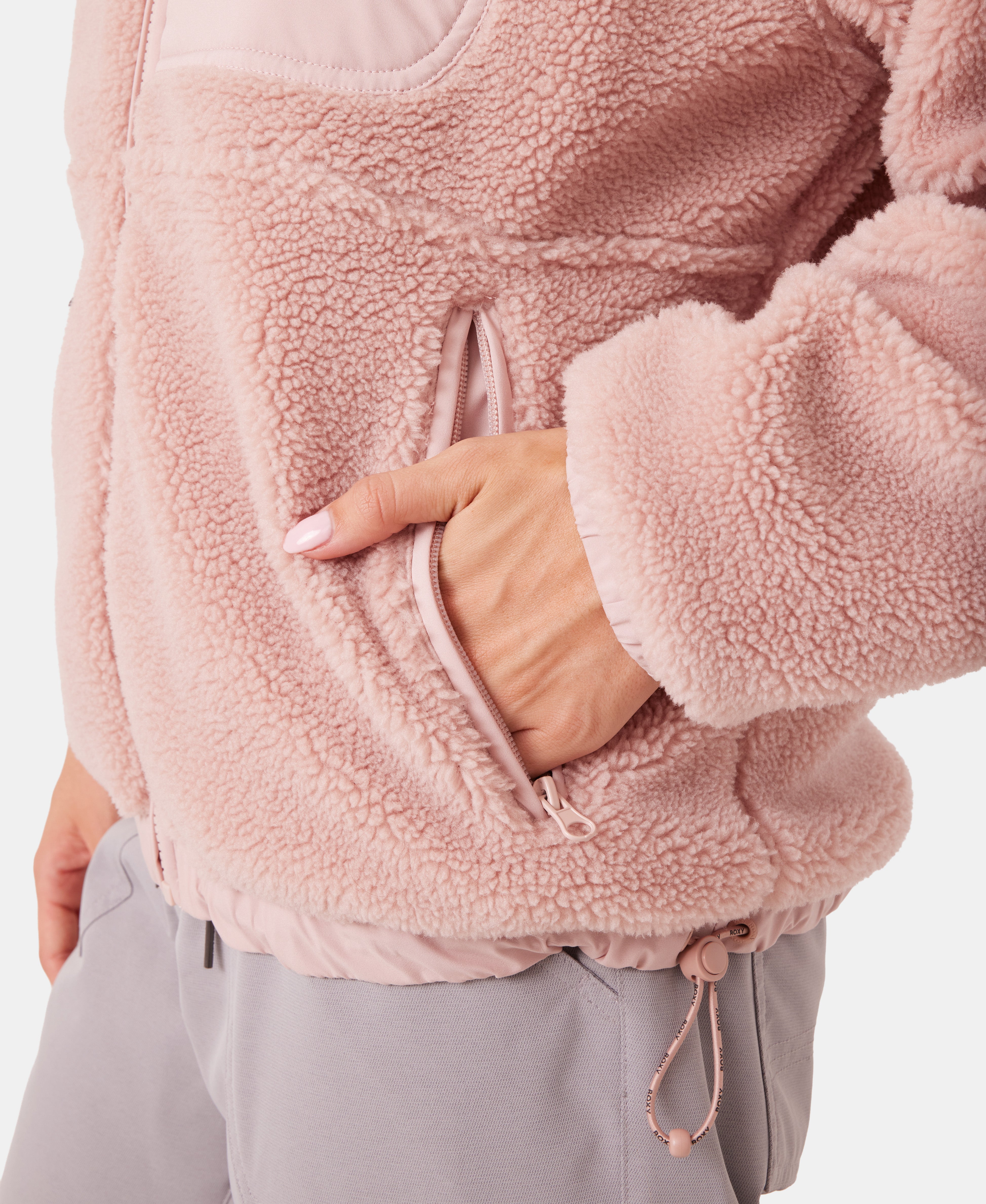 Roxy Everest Hooded Sherpa Jacket - 88 Gear