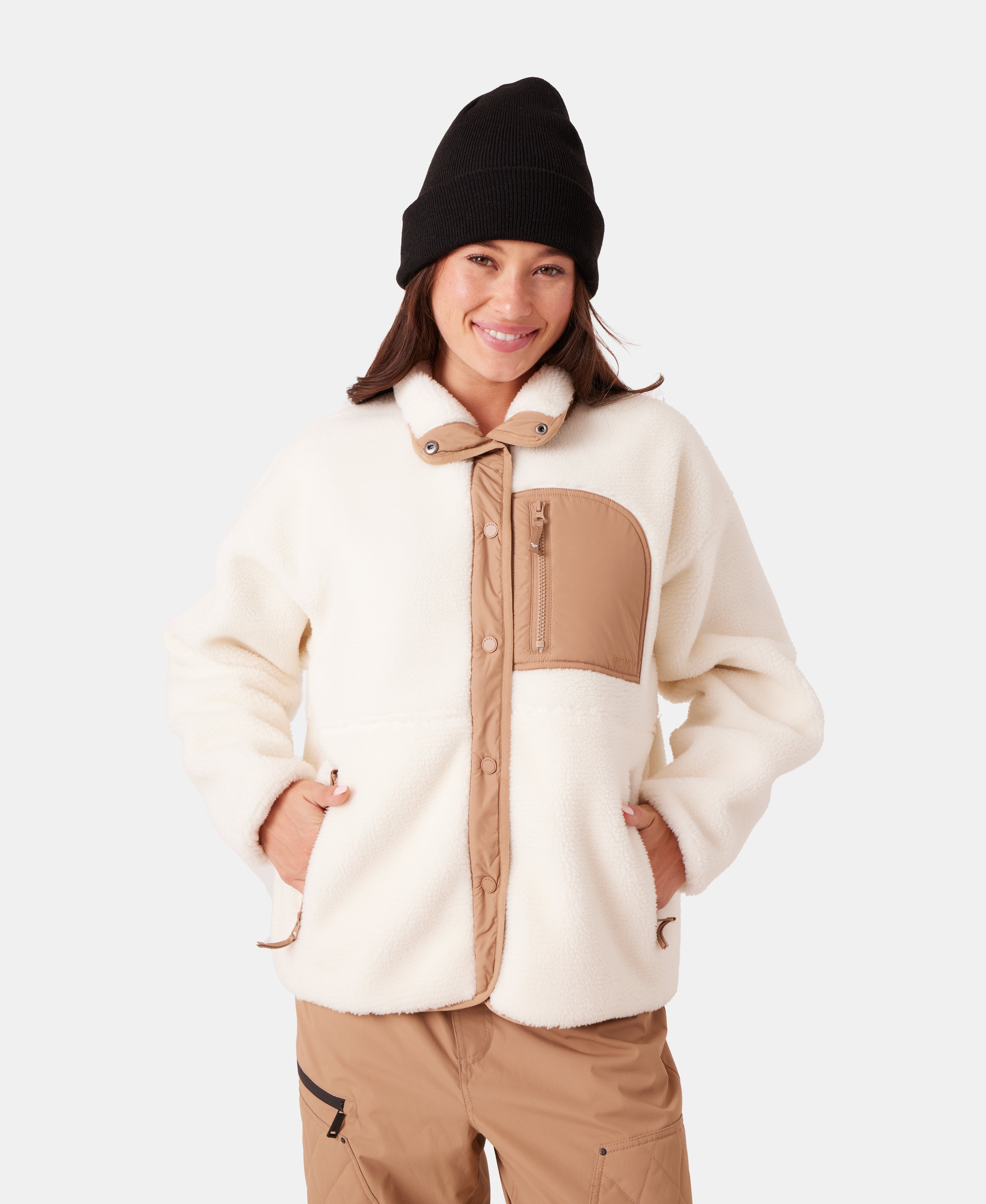 Roxy Axel Bonded Sherpa Jacket - 88 Gear