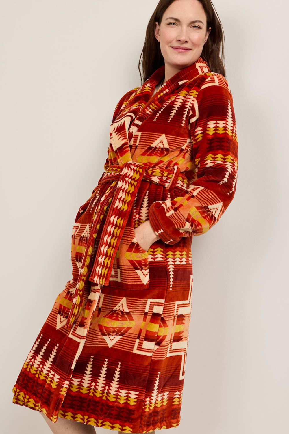 Pendleton Women's Harding Cotton Terry Bathrobe