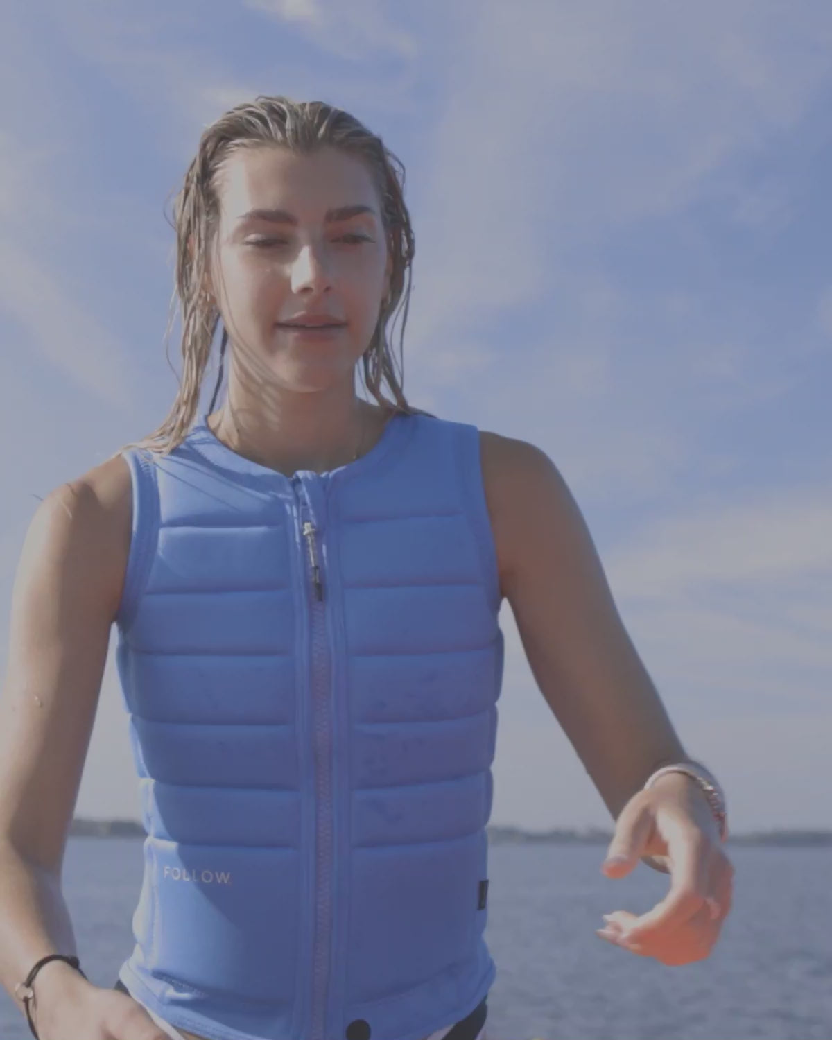 Follow Total Womens Impact Vest - Blue - 88 Gear