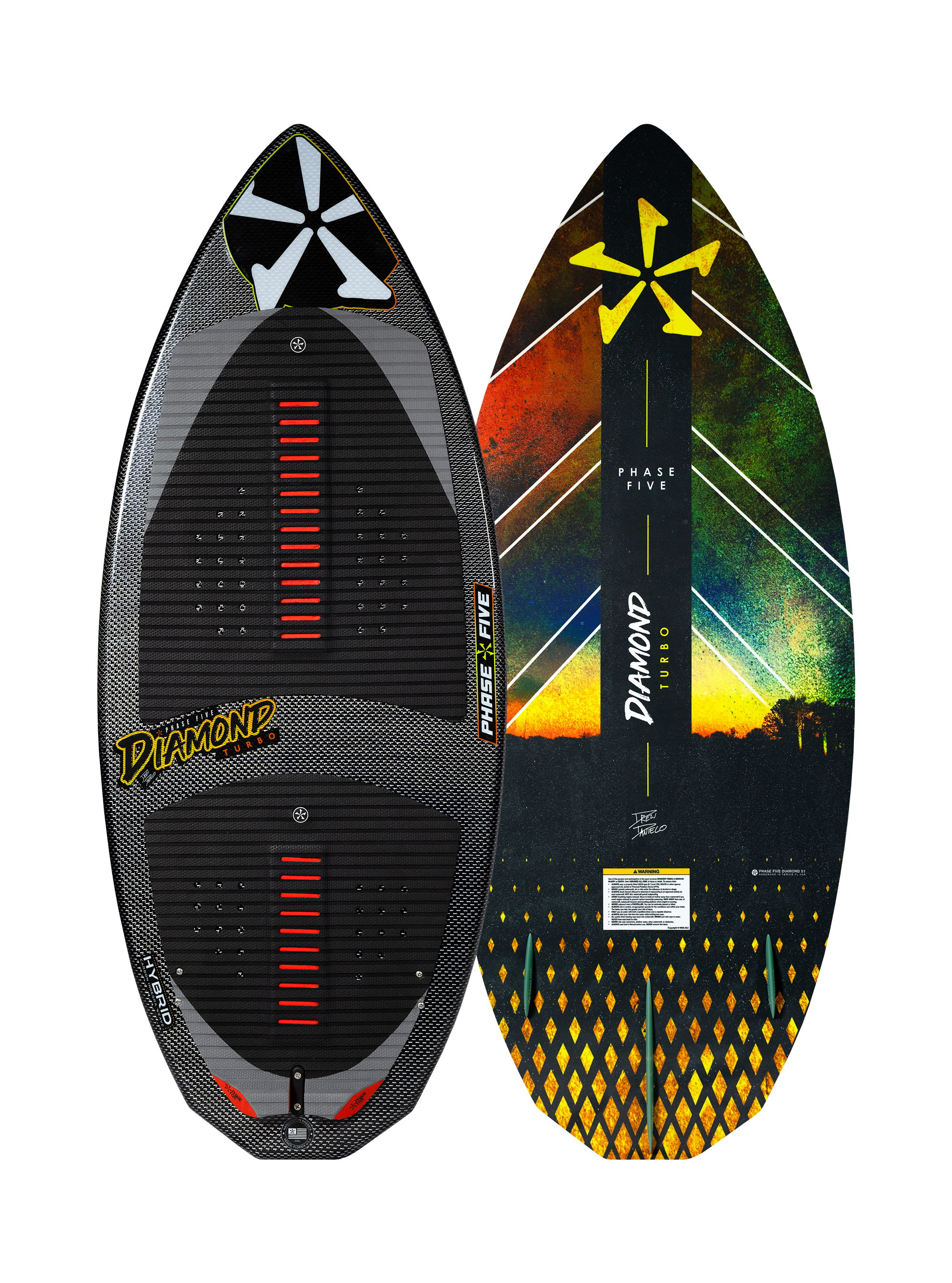 Phase Five Diamond Turbo Wakesurf Board 2025 - 88 Gear