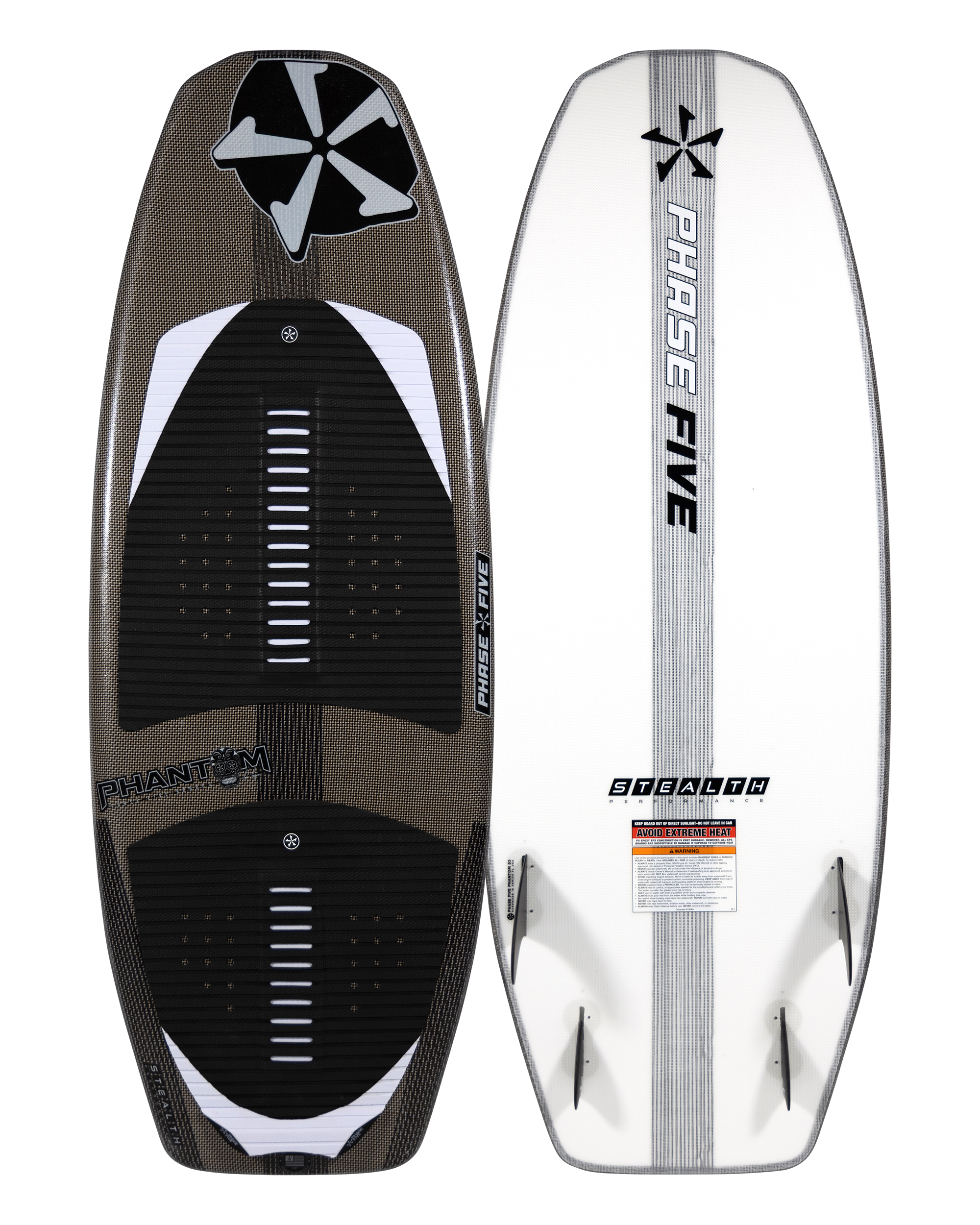 Phase Five Phantom Stealth Wakesurf Board 2026 - 88 Gear