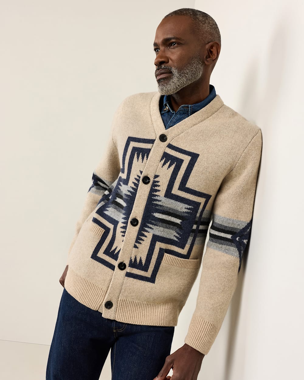 Pendleton Harding Lambswool Cardigan