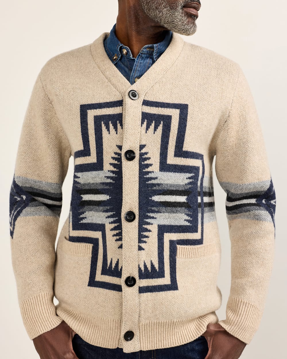 Pendleton Harding Lambswool Cardigan