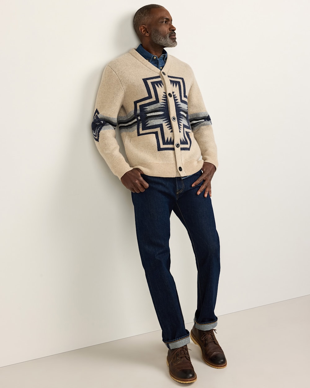 Pendleton Harding Lambswool Cardigan