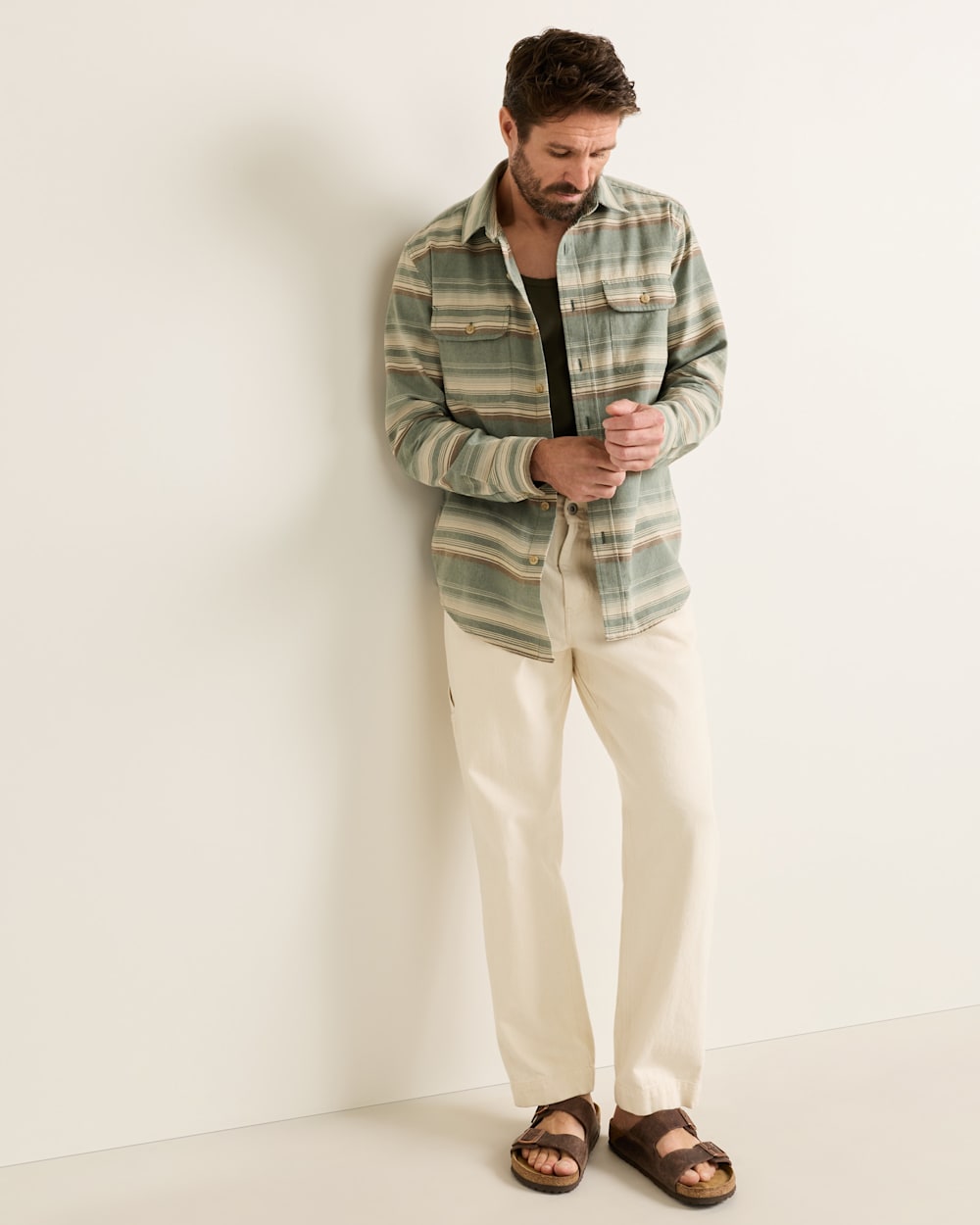 Pendleton Men's Stripe Beach Shack Cotton Shirt - 88 Gear