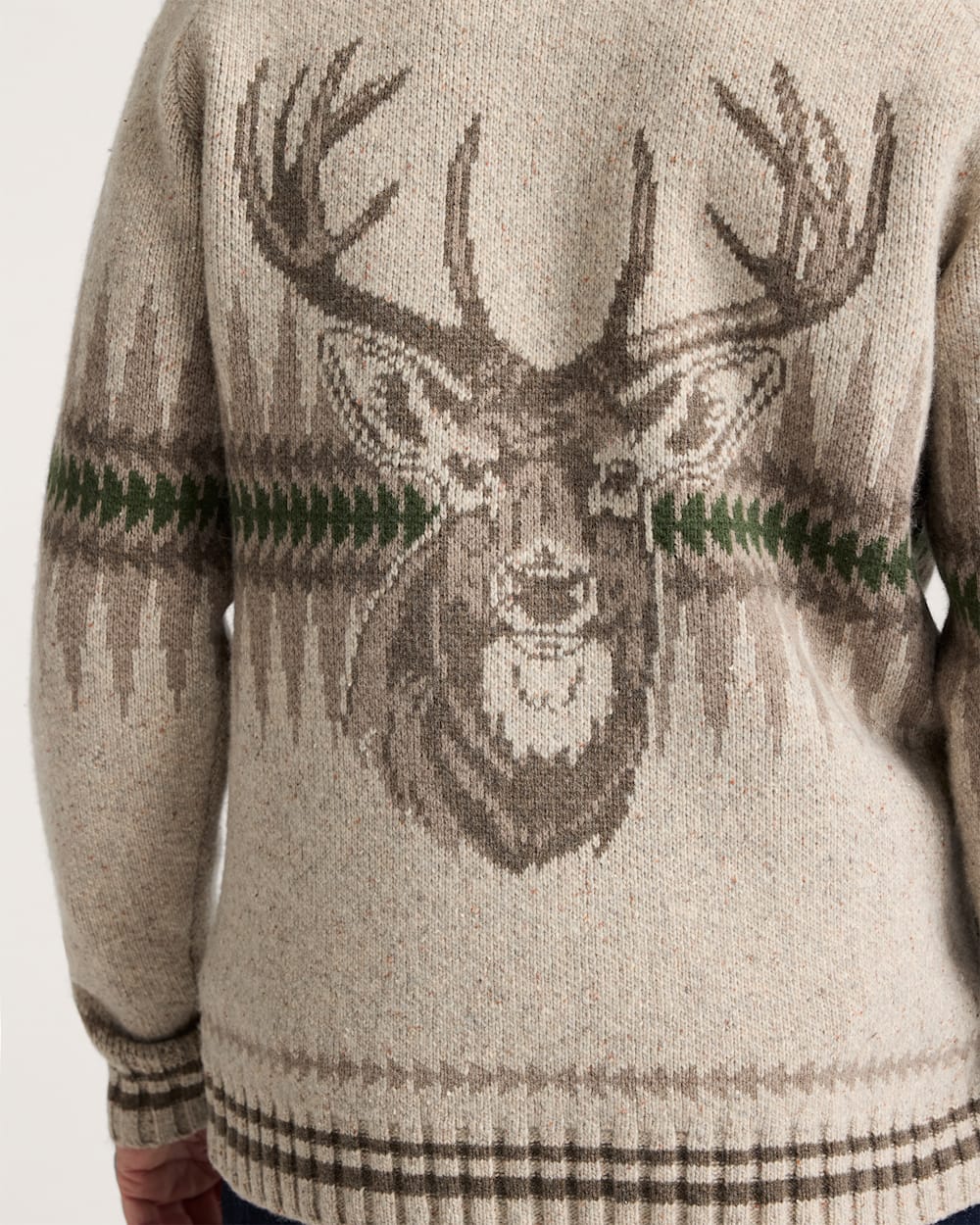 Pendleton Men's Sawtooth Buck Lambswook Zip Cardigan - 88 Gear