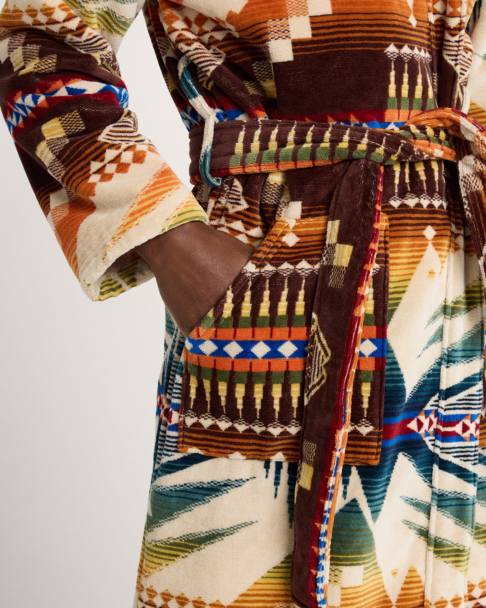 Pendleton Unisex Mystic Lake Cotton Terry Velour Bathrobe - 88 Gear