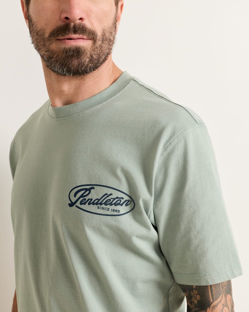 Pendleton Men's Short Sleeve Deschutes Salmon Tee - 88 Gear