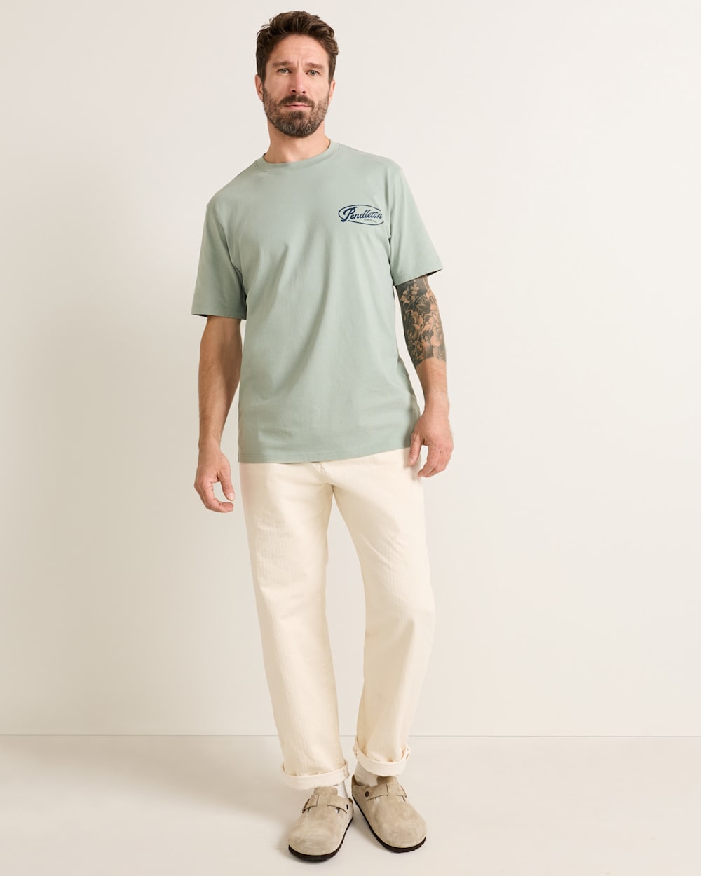 Pendleton Men's Short Sleeve Deschutes Salmon Tee - 88 Gear