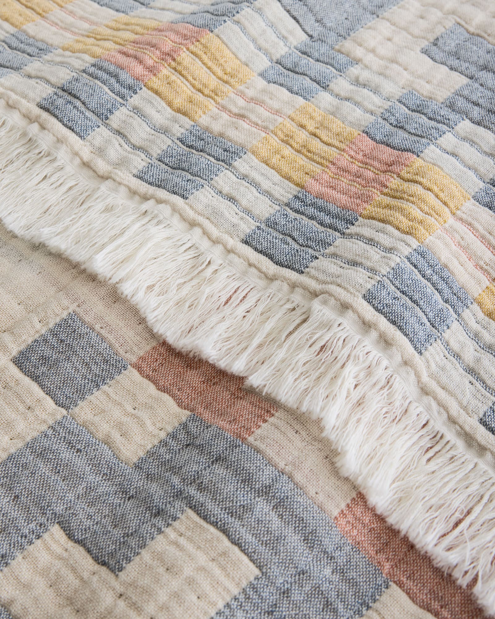 Pendleton Blue Ridge Organic Cotton Fringed Throw - 88 Gear