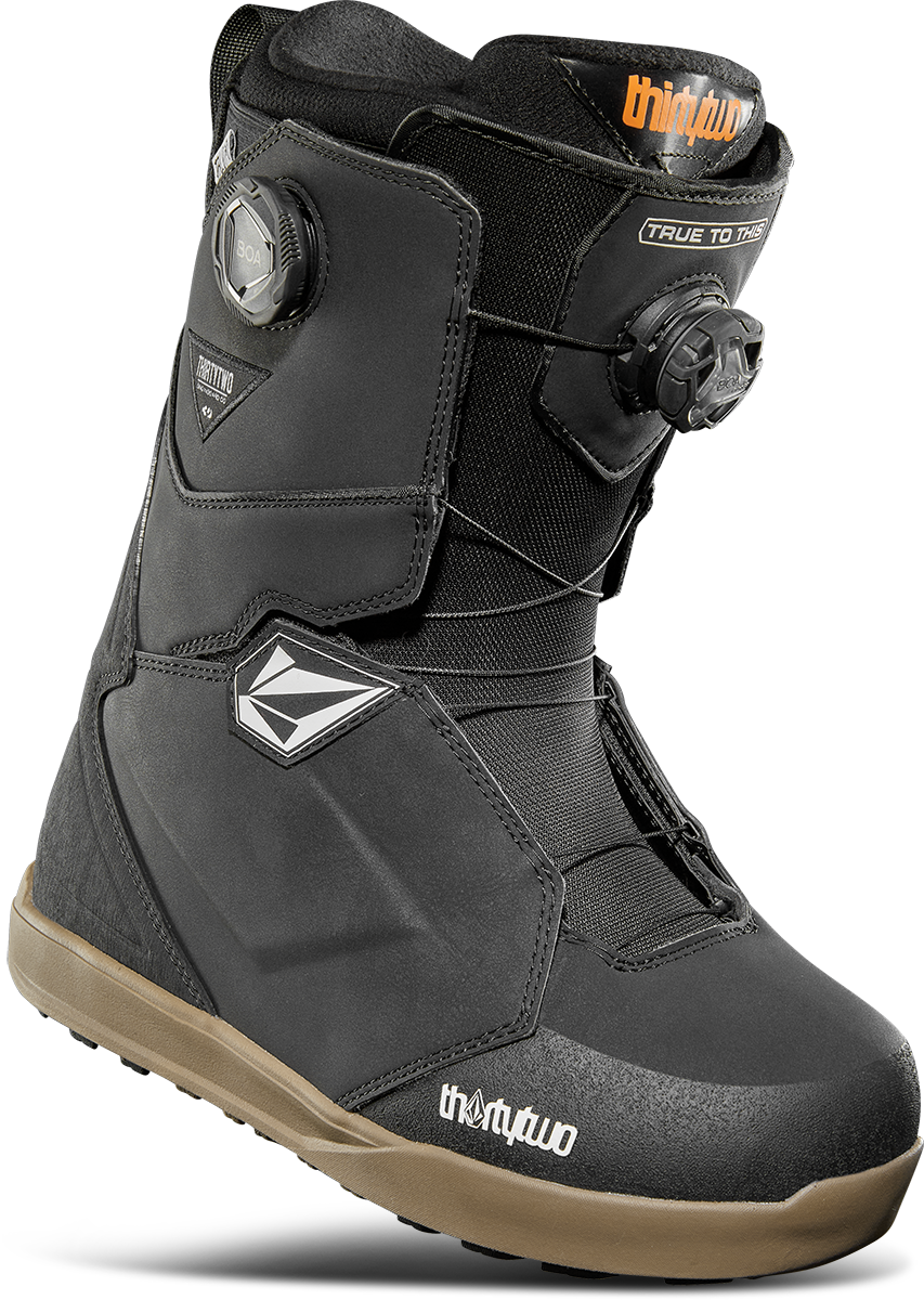 thirtytwo boa snowboard boot ThirtyTwo Powell Lashed Double BOA Snowboard Boots Olive/Grey/Black / 11