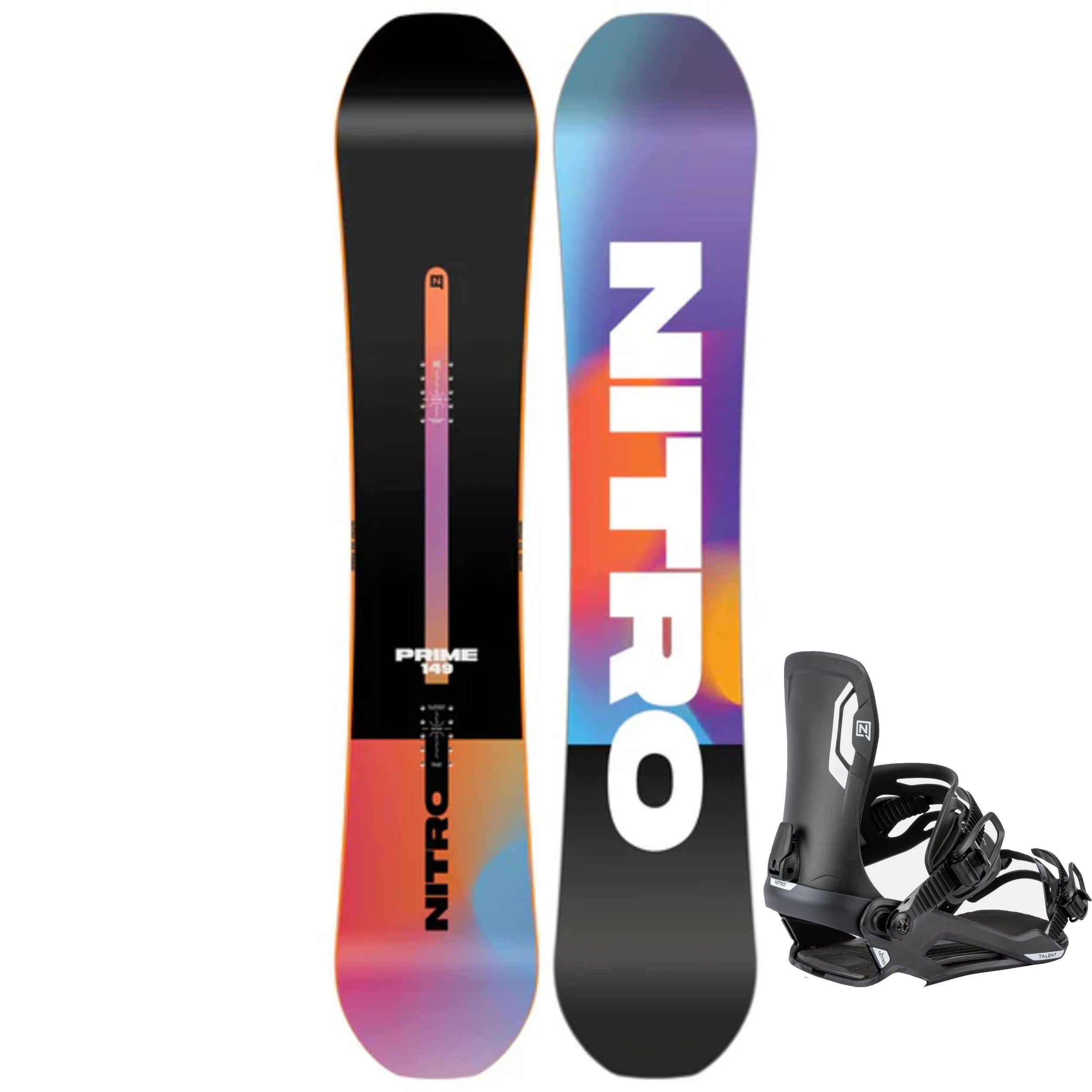 Nitro Prime Chroma Snowboard & Talent Binding Package 2026
