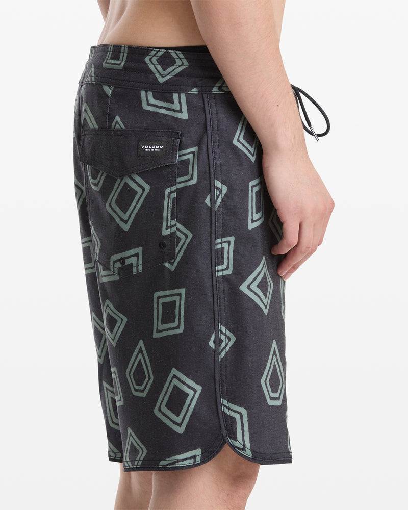 Volcom Men's Contact Scallop Stoney 19" Boardshorts - 88 Gear