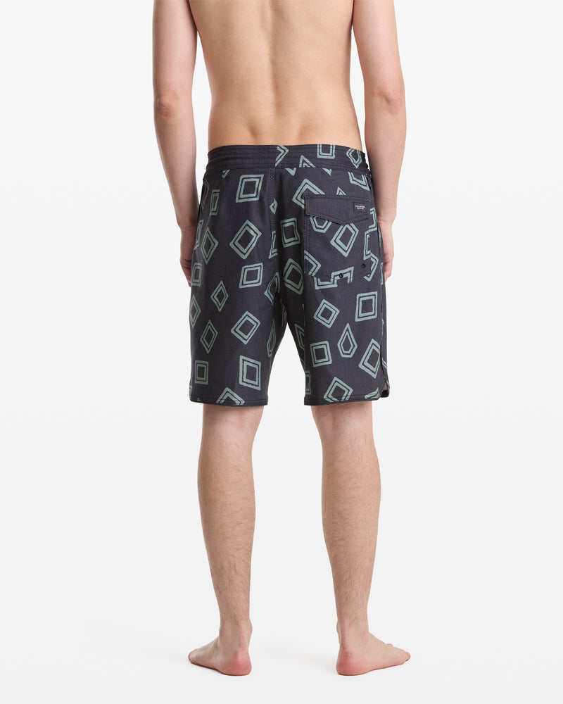 Volcom Men's Contact Scallop Stoney 19" Boardshorts - 88 Gear