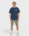 Billabong Forge Premium Short Sleeve Cotton T-Shirt - Dark Denim - 88 Gear