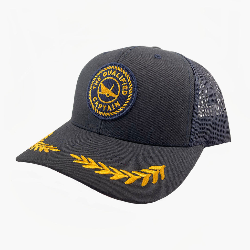 The Qualified Captain Embroidered Patch Captain Hat– 88 Gear