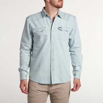 Howler Brothers Dust Up Denim Snapshirt - 88 Gear