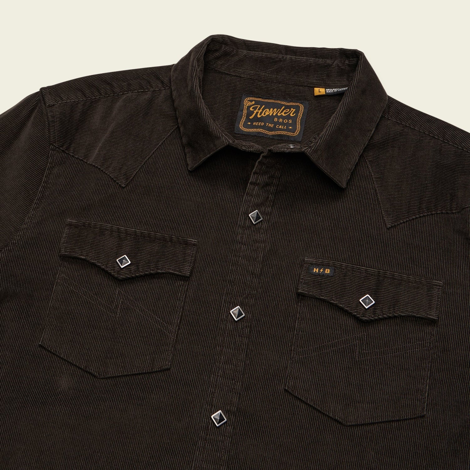 Banning Corduroy Snapshirt