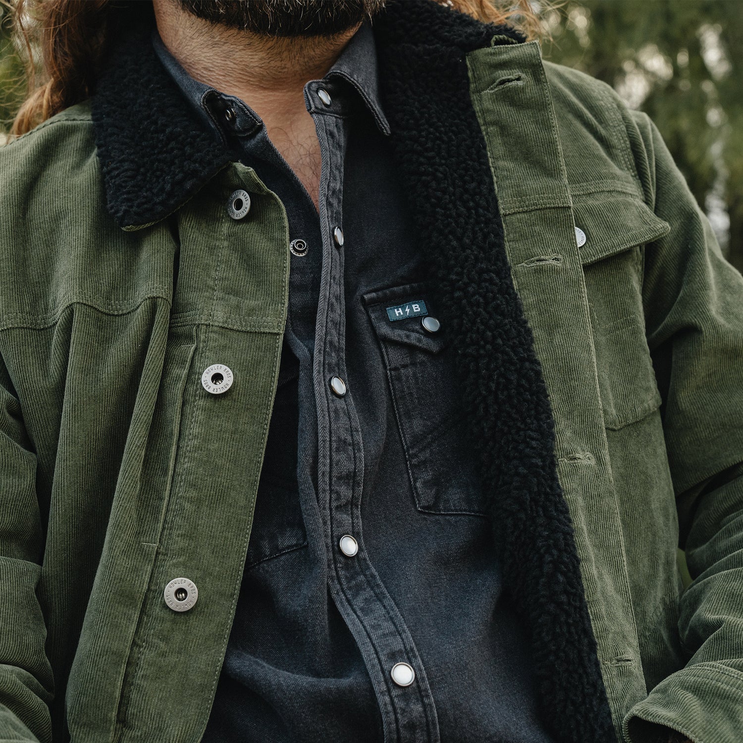 Howler Brothers Dust Up Denim Snapshirt