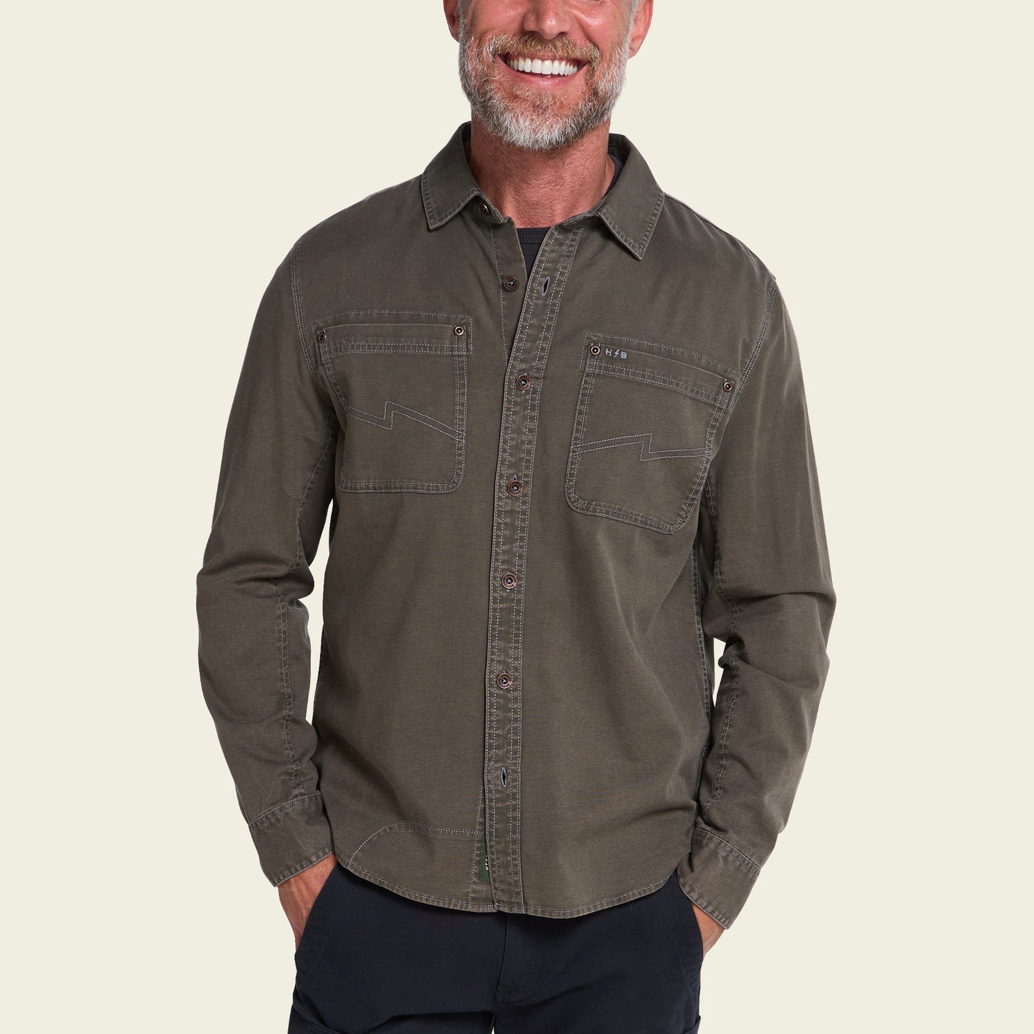 Howler Brothers HB Trade Shirt - Anthracite