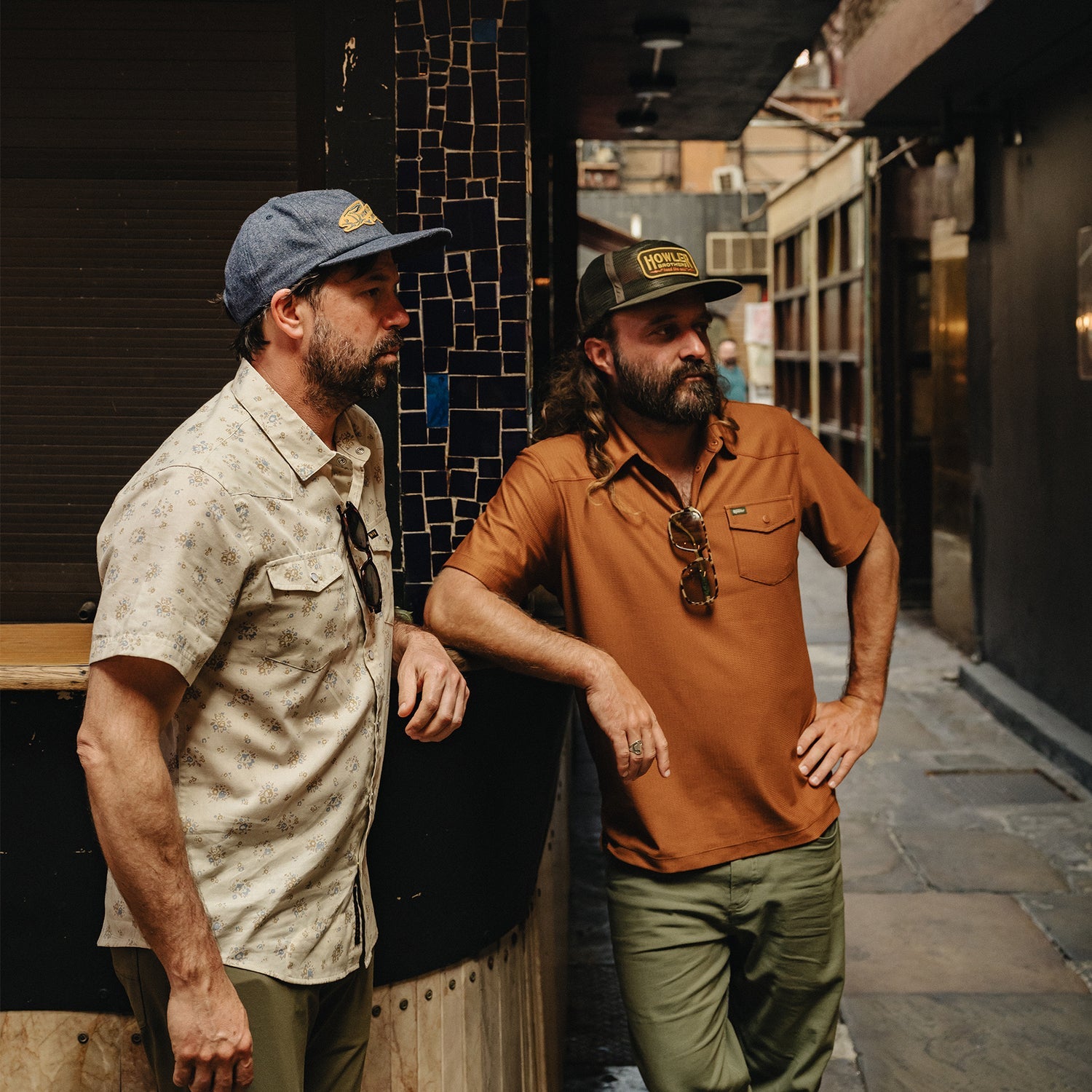 Howler Brothers H Bar B Snapshirt - Bouquets : Beige