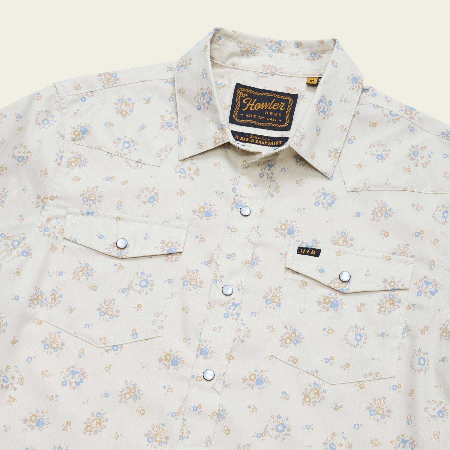 Howler Brothers H Bar B Snapshirt - Bouquets : Beige