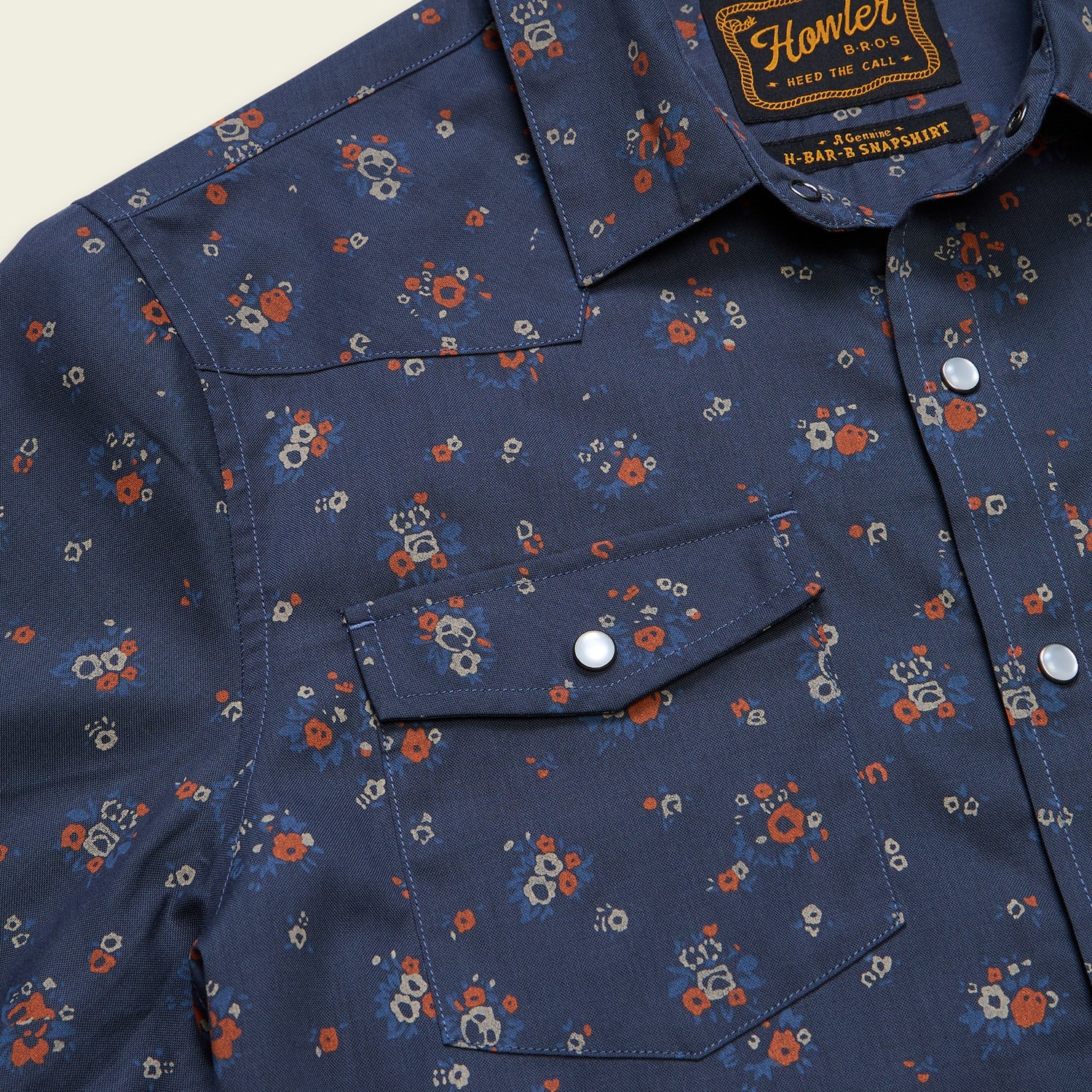 Howler Brothers H Bar B Snapshirt - Bouquets : Midnight