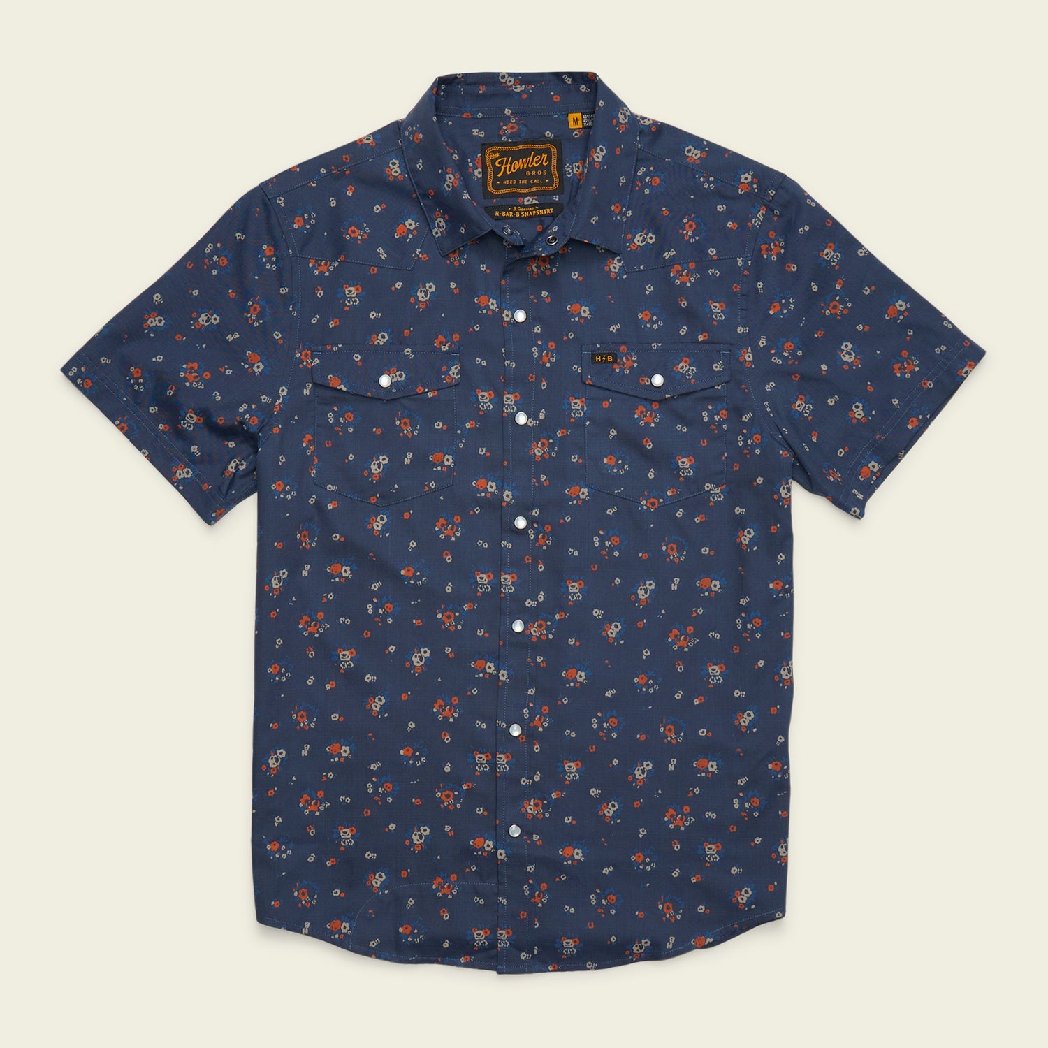 Howler Brothers H Bar B Snapshirt - Bouquets : Midnight