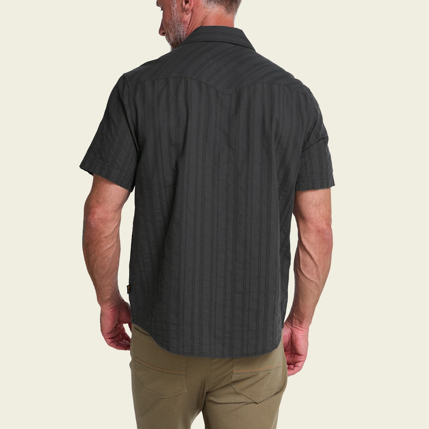 Howler Brothers H Bar B Snapshirt - Eyelet Stripe : Antique Black