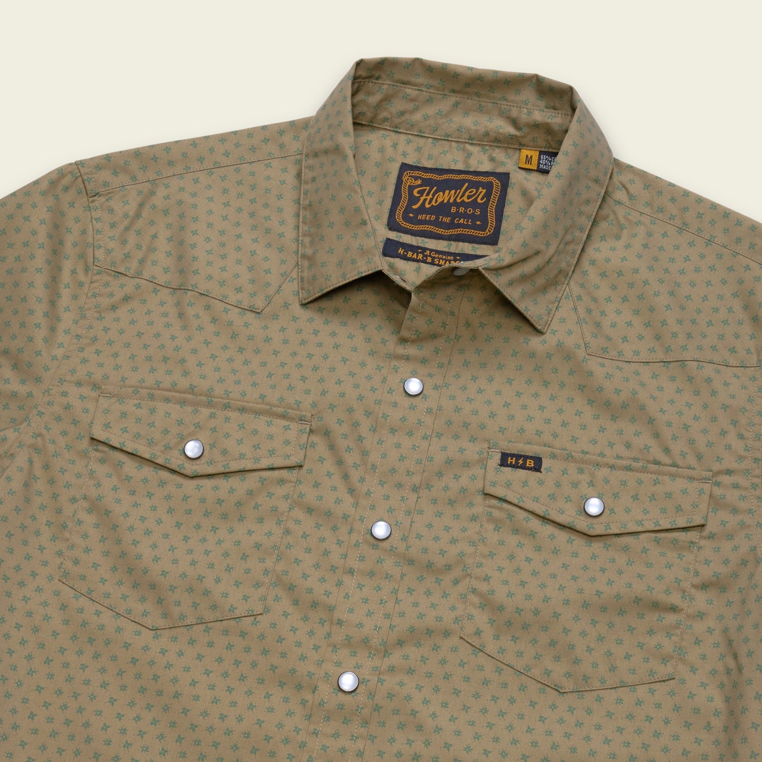 Howler Brothers H Bar B Snapshirt - Lockhart Floral : Olive