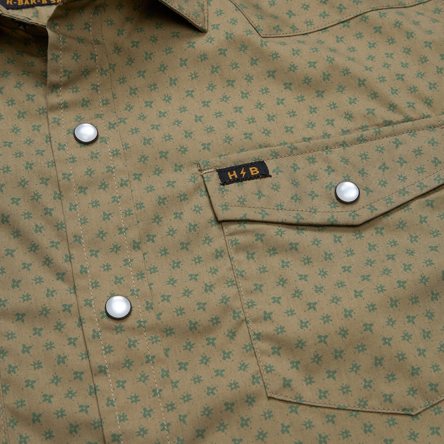Howler Brothers H Bar B Snapshirt - Lockhart Floral : Olive