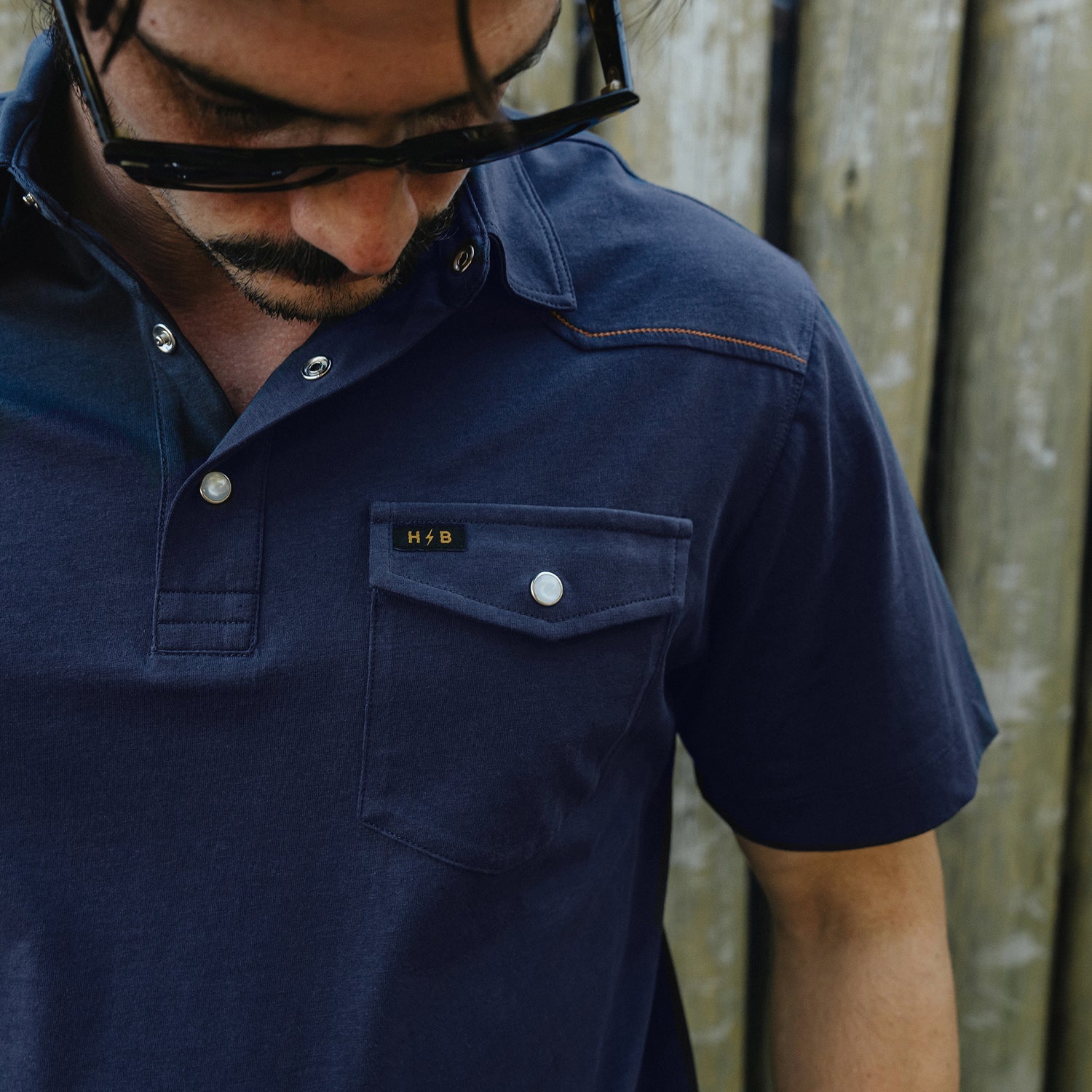 Howler Brothers Ranchero Polo - Midnight