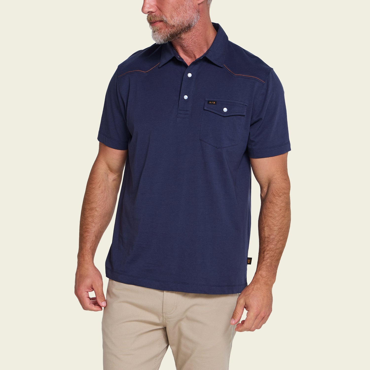 Howler Brothers Ranchero Polo - Midnight