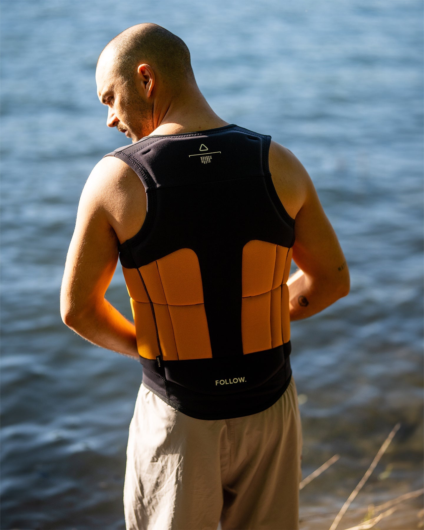 Follow Global Mens Impact Vest - Orange/Black - 88 Gear