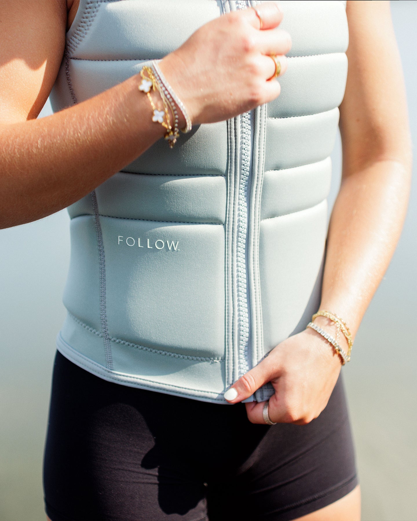 Follow Total Womens Impact Vest - Silver - 88 Gear