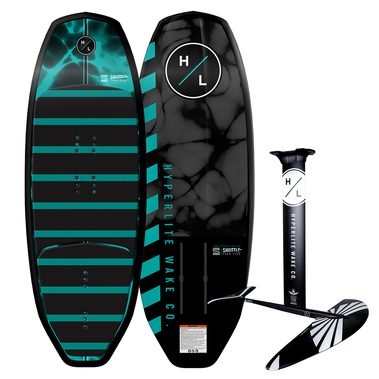 Hyperlite Shuttle Wakefoil with Falcon Foil Kit - 88 Gear