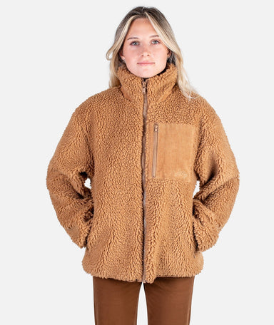 Jetty Cedar Hi Pile Fleece Jacket - 88 Gear