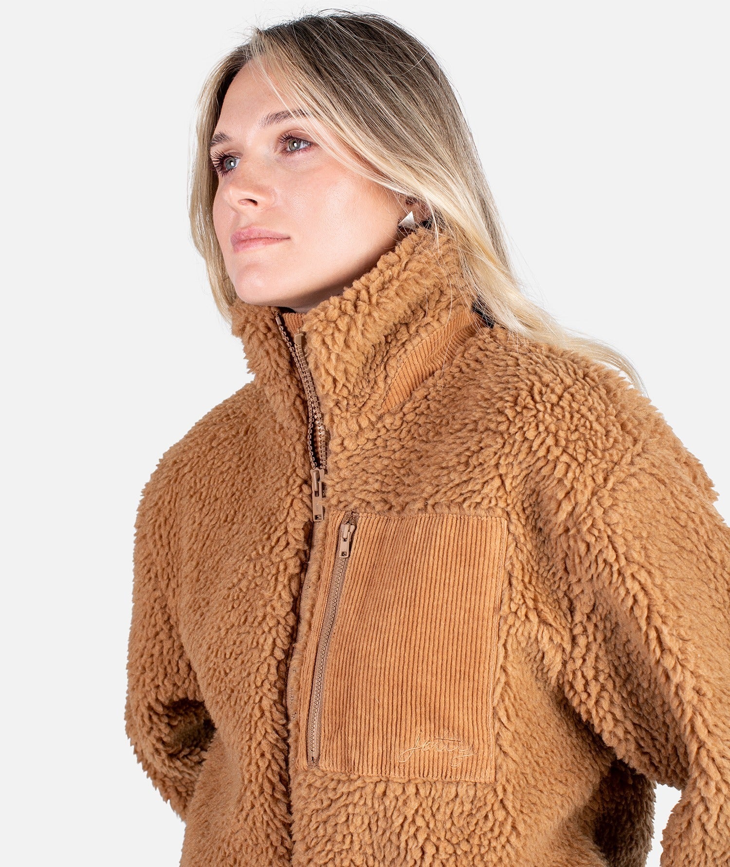 Jetty Cedar Hi Pile Fleece Jacket - 88 Gear