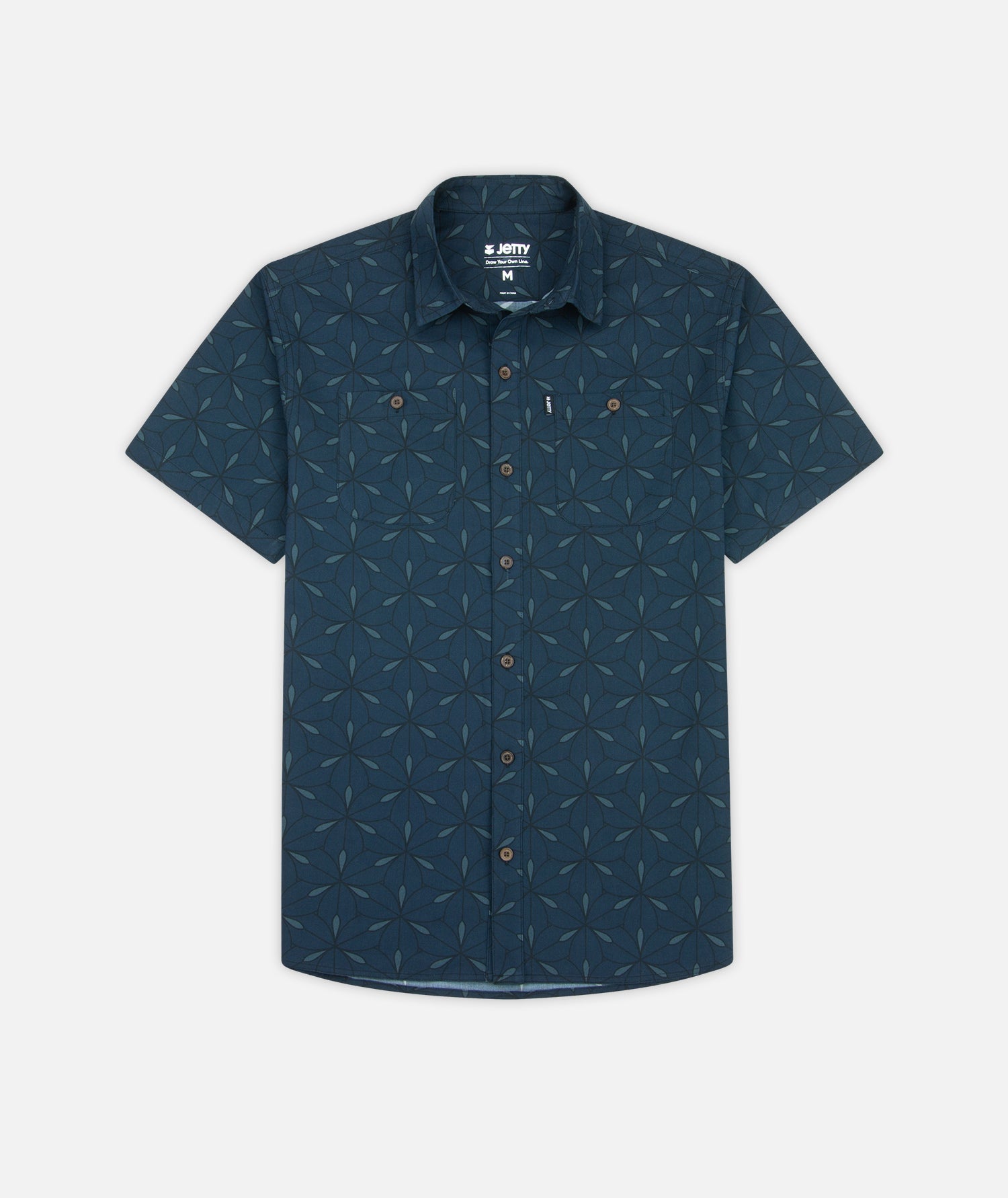 Jetty Seabrite Cotton Shirt - Navy - 88 Gear