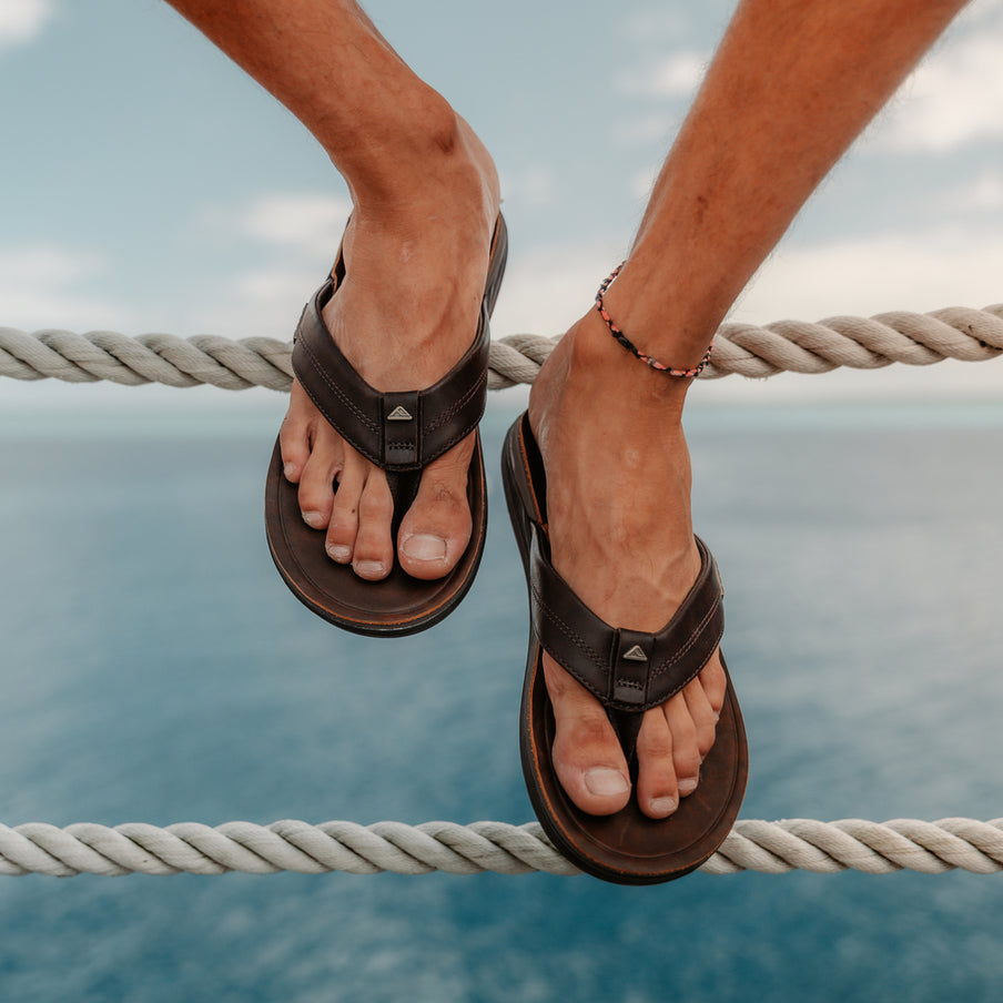 Reef Leather Offshore Sandals - 88 Gear