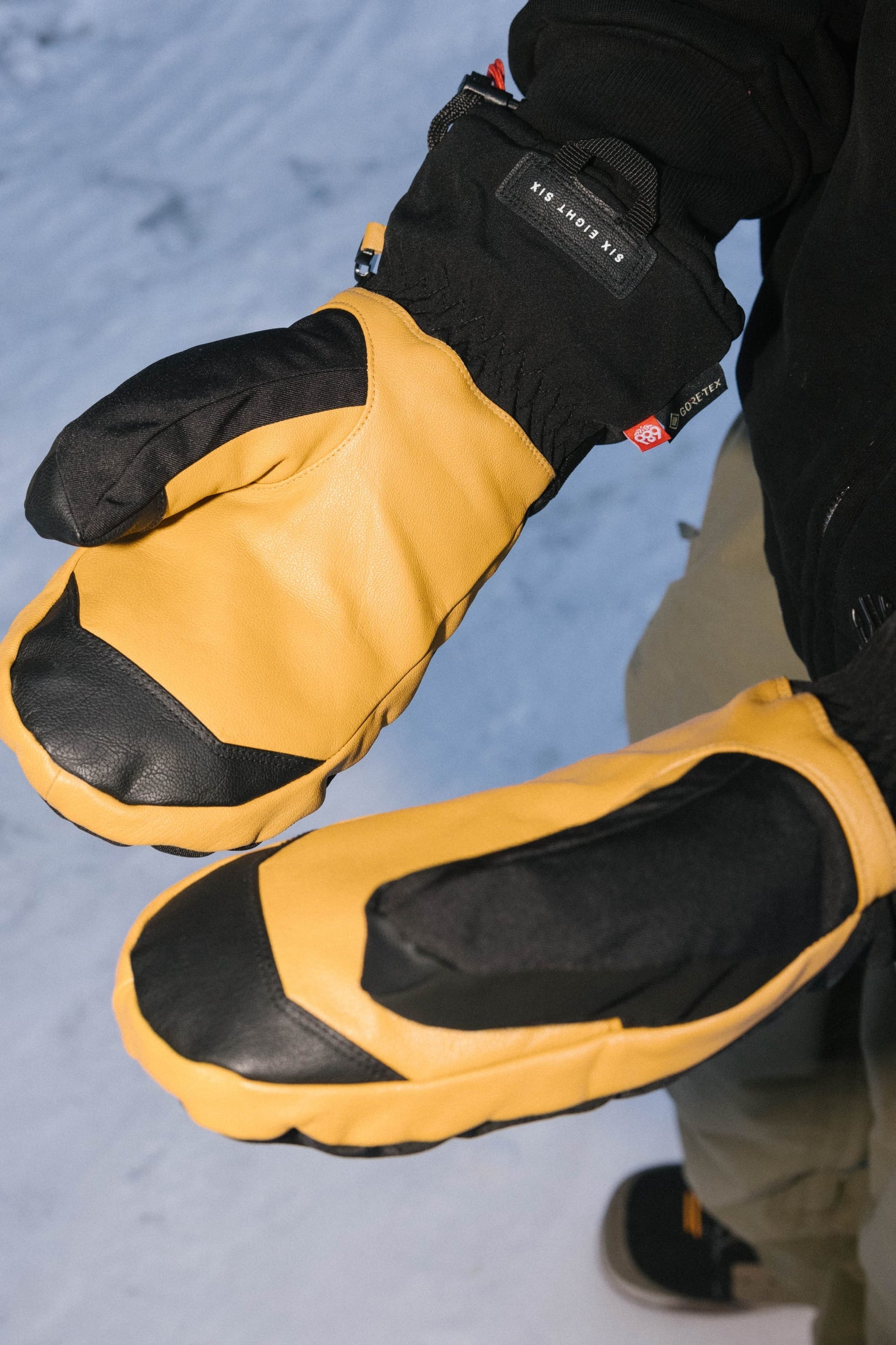 686 Men's Gore-Tex Leather Linear Mitts - 88 Gear