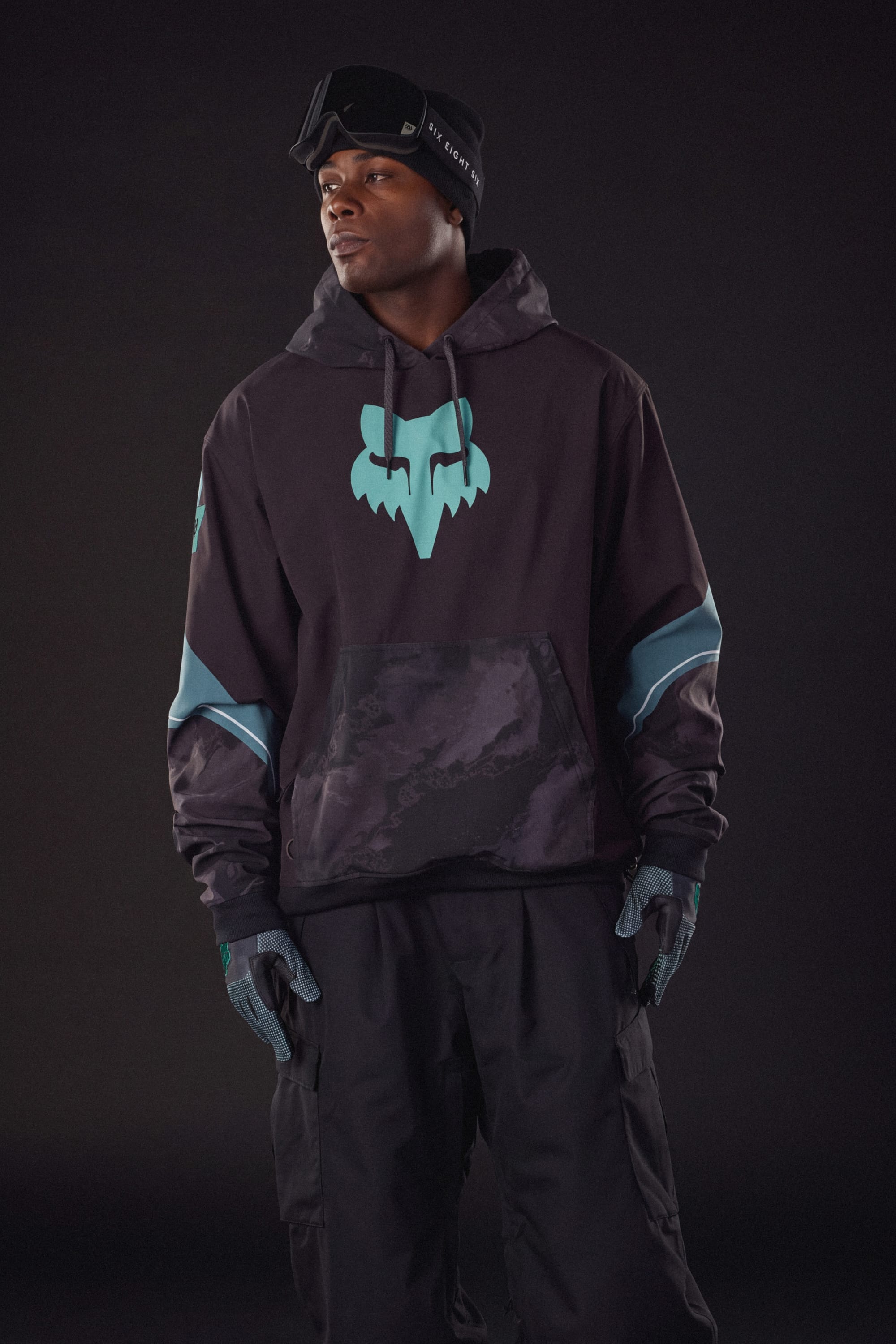 686 Men's Fox Racing Waterproof Team Hoody - 88 Gear