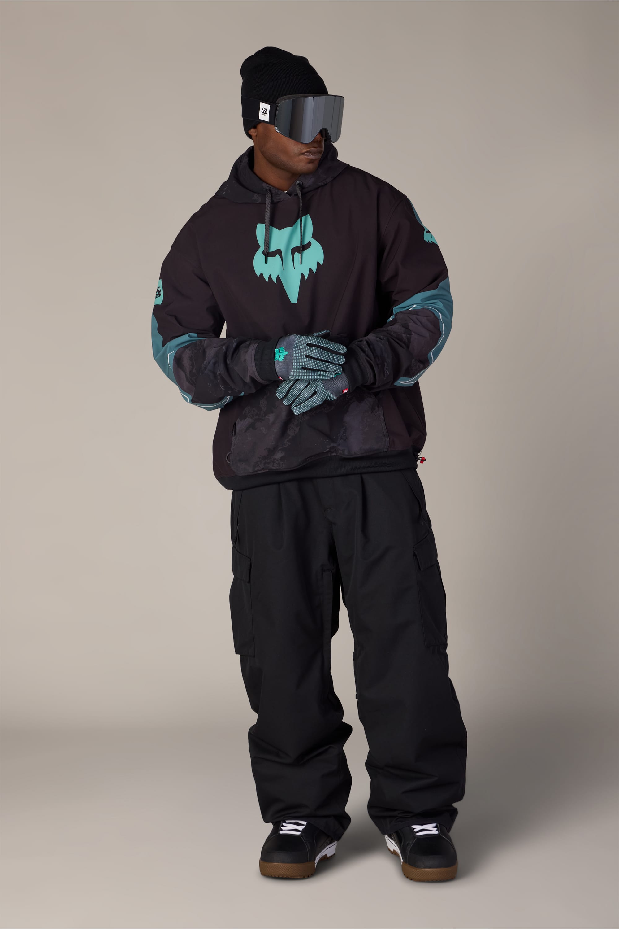 686 Men's Fox Racing Waterproof Team Hoody - 88 Gear