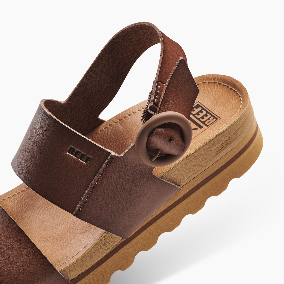 Womens Reef Vista Hi Buckle Sandals In Black Tan | Soletrader Womens Reef Vista Hi Buckle Sandals In Black Tan | Soletrader